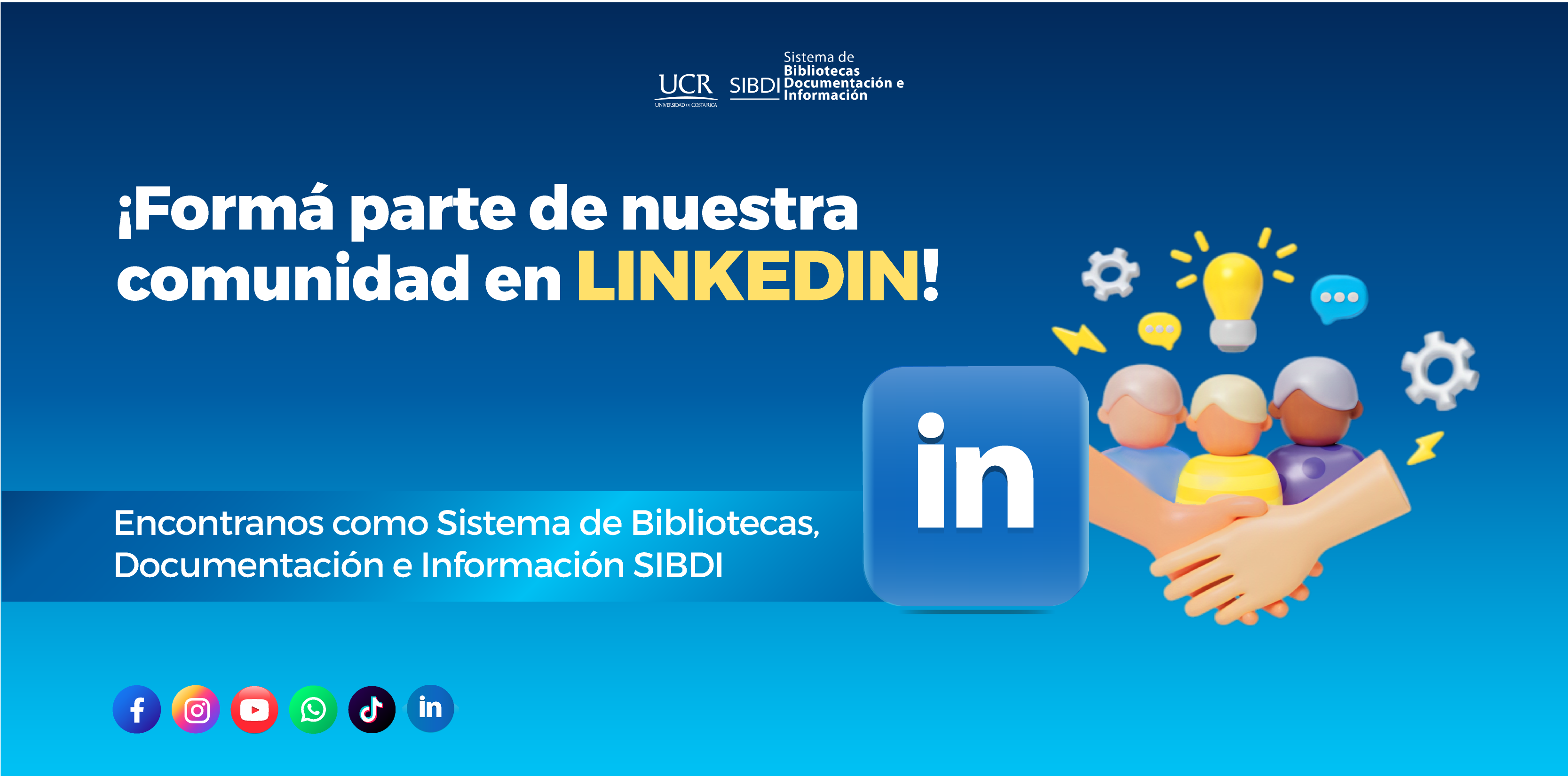 ¡ Formá parte de nuestra comunidad en Likedin ¡
